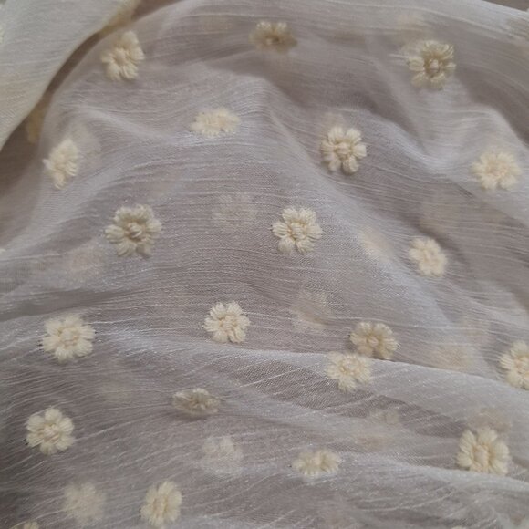 angel bibo swiss dots lace up puff sleeve crop top festival fairy dainty - Picture 5 of 7